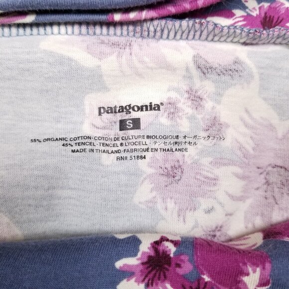 Patagonia Lithia Convertible Skirt Blue Floral Sz Small - Picture 12 of 14